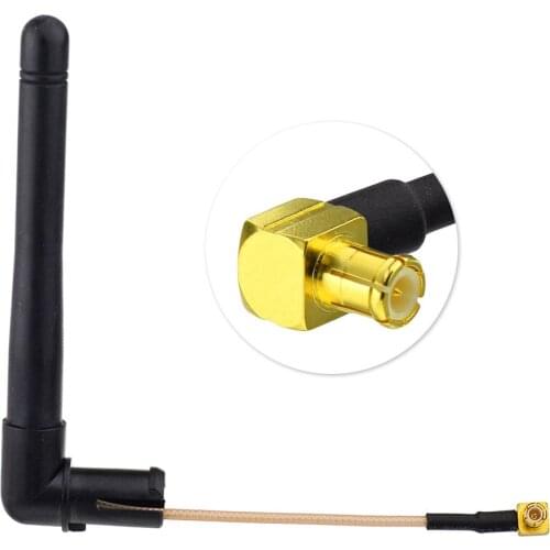 Superbat 2.4GHz 3dBi Aerial Booster WiFi Antenna with Extended Cable MCX Plug RA for Wireless Router WLAN PCI Card