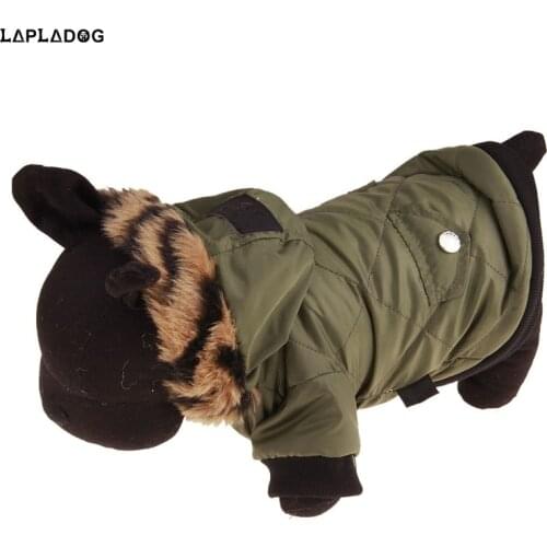 Winter Small Dog Clothes Warm Puppy Outfits Jacket Waterproof Pets Coat Thick Windproof Puppies Hooded Clothing Pet Apparel