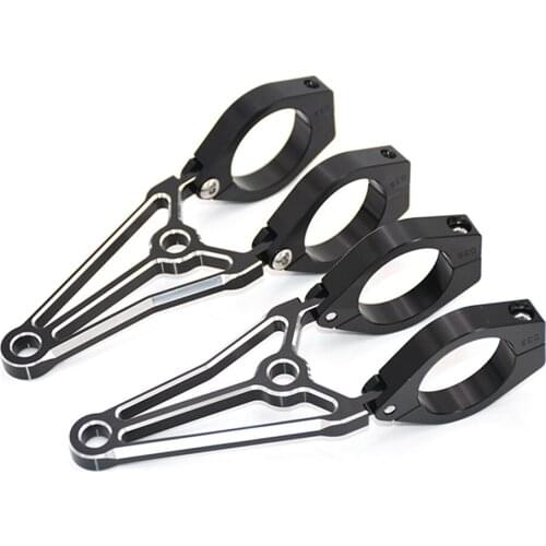 1Pair 39mm 41mm Motorcycle Motorbike Headlight Black Mount Bracket Fork Head Lamp Holder for Cafe Racer Motor Accessories