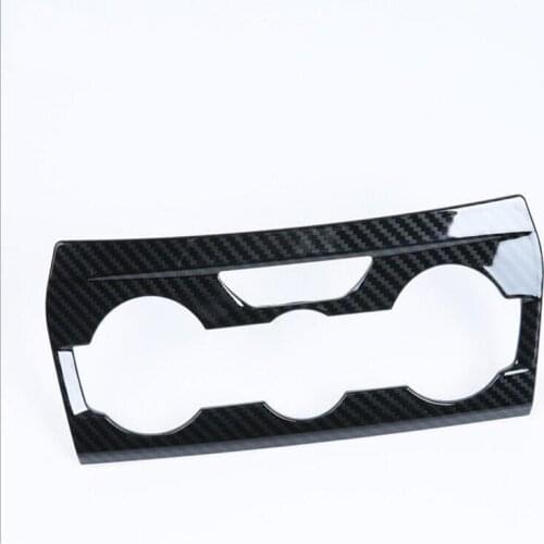 For SUBARU XV 2018 1PC Carbon Fiber ABS Chrome Car Air Conditioner Switch Knob Panel Frame Cover Trim Car Styling Brand New