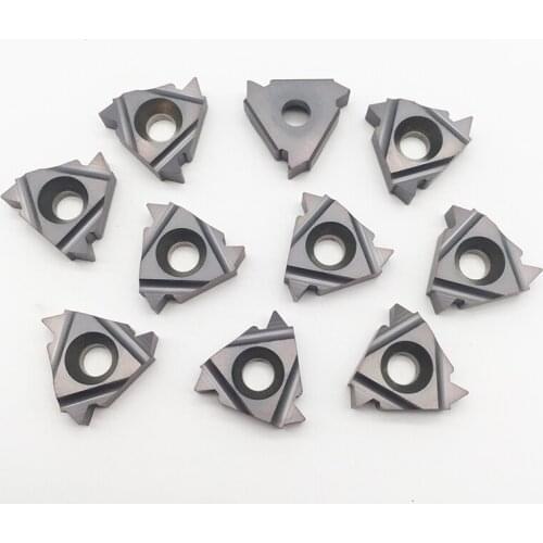 10pcs 22IR 4.5ISO SMX35 metric thread Gold Carbide Insert Cemented Cutter For Lathe Threading Turing Tool Boring Bar lathe tool