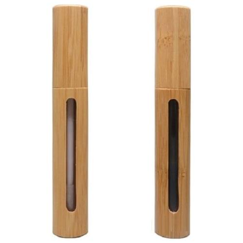 20PCS 6ml Bamboo Eye Mascara Tube Empty Black Mascara Container Eye Beauty Tool Packaging Empty Lip Gloss Lip Rouge Cosmetic