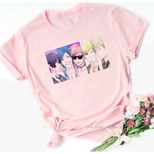 2021 Kawaii Clothes Yarichin Club Cartoon Print T Shirt Women BoyS Love Japanese Anime Tshirts Femme LGBT Oversized T-Shirts