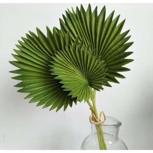 3pcs/bunch Banana Leaf Artificial Palm Leaves Small Plants Decor Plastic Home Garden Outdoor Wedding Party Craft Luau Supplies