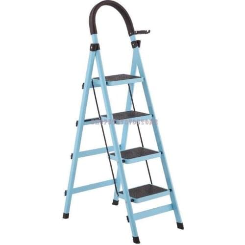 Household Ladder Telescopic Engineering Ladder Folding Multi-function Lifting Miter Ladder Telescopic Indoor Five Step Thickenin