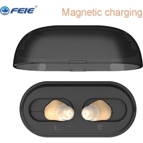 C-5 One Pair Micro Ear Mini CIC Hearing Aid 2 Pieces Invisible Digital Hearing Aids Rechargeable Hearing Amplifier For Both Ear