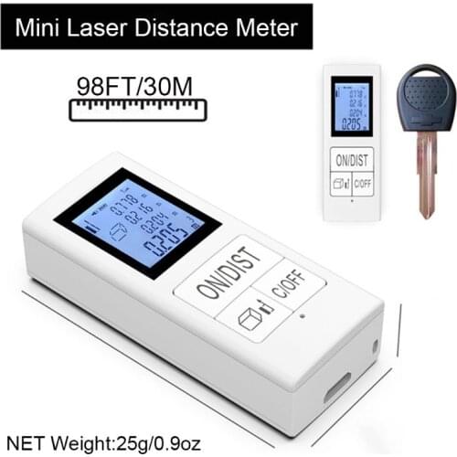 Mini Digital laser distance meter Rechargeable Measure 98 Ft/30M Home Use Measurement Tool 0.03-35m rangefinder
