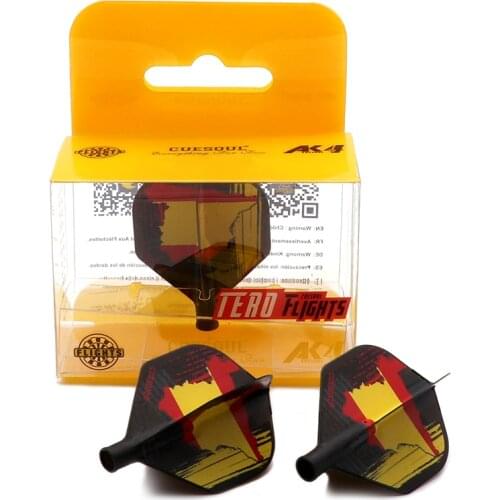 CUESOUL AK4 Dart Flights Standard Shape-Spanish Flag Design