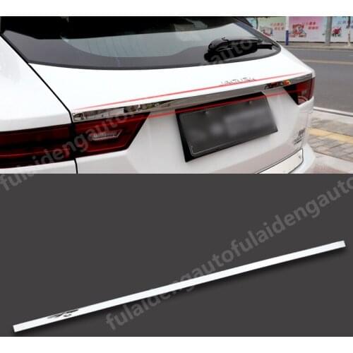 For Jaguar E-PACE 2018-2019 New stainless steel Rear Tail Trunk Lid decoration Cover Trim Car Accessories