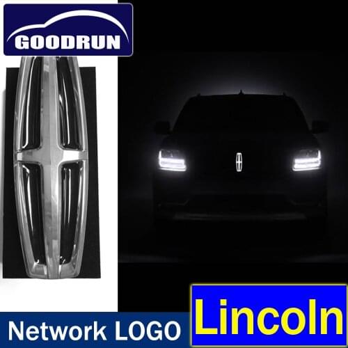 For Lincoln MKZ NAVIGATOR Central Grid Luminous Bright Standard Front Hood Network LOGO