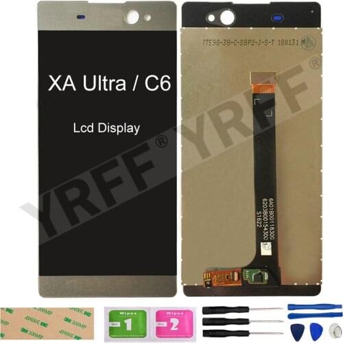 For Sony Xperia XA Ultra LCD Display Touch Screen For Sony Xperia C6 LCD Screen Digitizer Sensor Panel