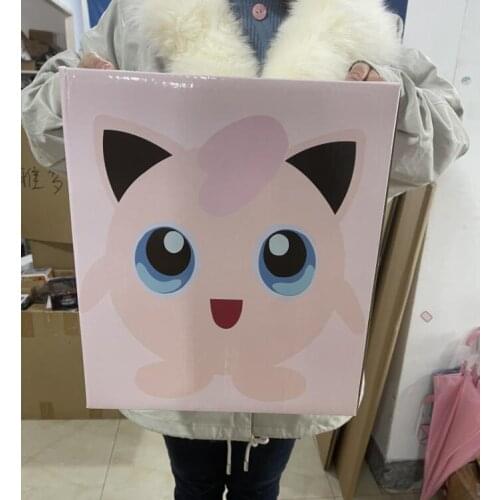 Big Size 1:1 Pokeball Jigglypuff with box Action Figure Toys 28cm