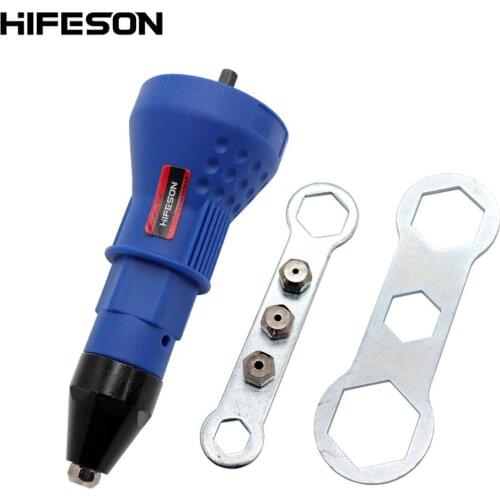 Electric Rivet Nut Gun Riveting Tool Cordless Riveting Drill Adaptor Insert Nut Tool Riveting Drill Adapter 2.4mm-4.8mm