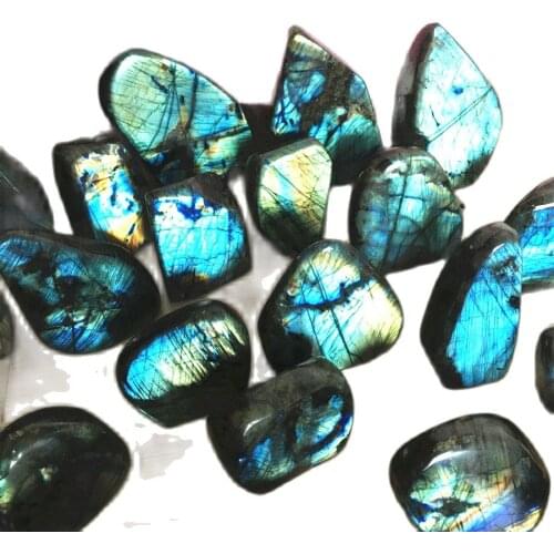 Labradorite Crystal Natural Quartz Moonstone Rock Gemstone Ornament High Freq Healing Energy Feng Shui Stone Decoration