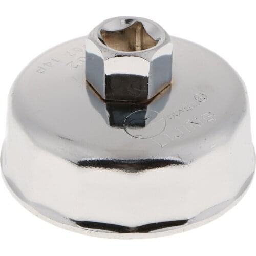 Oil Filter Cap Wrench, Stainless Steel Metric Socket Tool 66mm Fits for Toyota / for Lexus / for Corolla /for Rav4 / for Scion