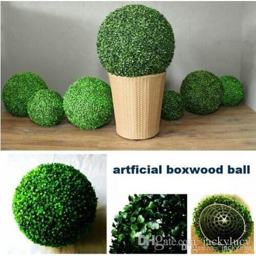 New Artificial Plastic Milan Grass Plant Kissing Ball Hanging Craft Ornament For Home Garden Wedding Centerpiece Decoration