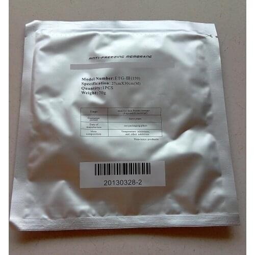 100PC Antifreeze Membrane Mask Film Fat Anti Cooling Gel Pads Cryo Therapy Weight Loss Paper Pad For Cryolipolysis Machine