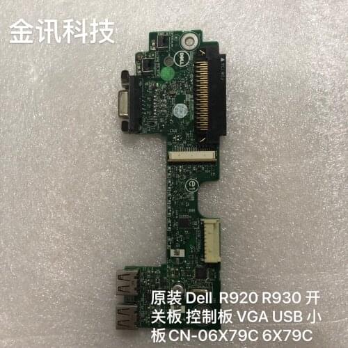 Original For Dell PowerEdge R920 R930 Server host Power Button Board switch USB VGA board Repairing Accessories 06X79C