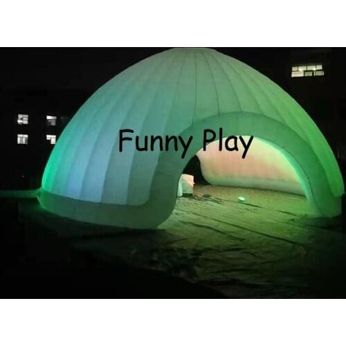 6m Diameter LED inflatable dome tent, inflatable air dome tent with light, porable inflatable party dome tent meeting room