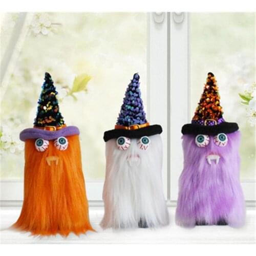 Halloween Decoration Supplies Ghost Tooth Doll Dwarf Doll Explosion-eye Ghost Tooth Doll Holiday Party Gift Decoration