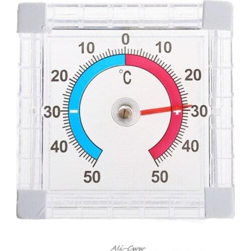 High Quality Temperature Thermometer Window Indoor Outdoor Wall Greenhouse Garden Home Office