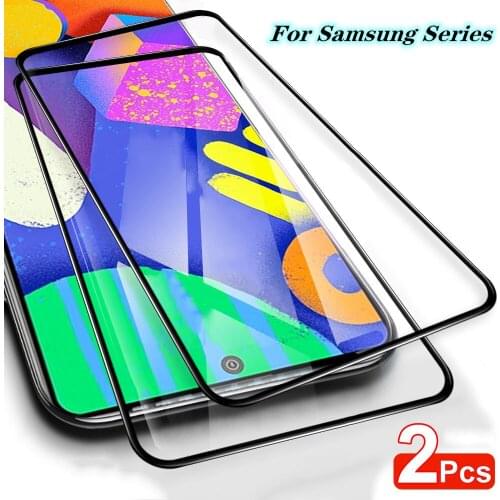 2Pcs Tempered Glass For Samsung Galaxy S20 FE F62 A12 M31S A51 A71 A32 A52 A72 M02S M21 S M31 a12 s20fe Screen Protective Film