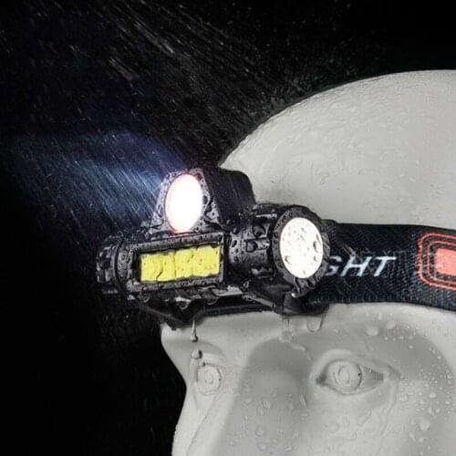 1PCS Strong Headlight USB Charging With Magnet Work Light Waterproof Outdoor Emergency Camping Fishing