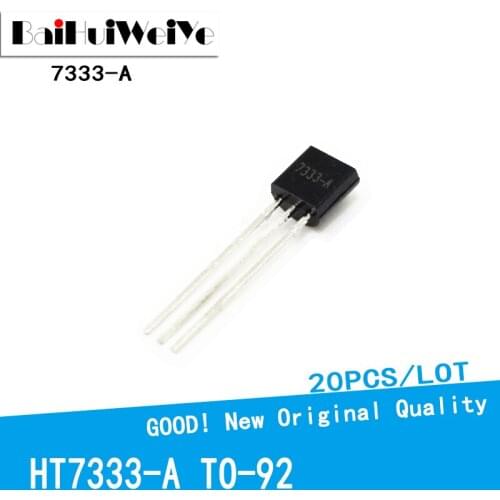 20PCS/LOTE HT7333-A 7333-A HT7333 HT7333A-1 TO92 TO-92 Low Power Consumption LDO New Original Good Quality Chipset
