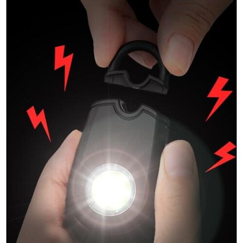 2021 Outdoor Mountaineering Personal Alarm Night Running Anti-wolf Alarm Student LED Alarmr for Women Kid Elderly Keychain Alarm