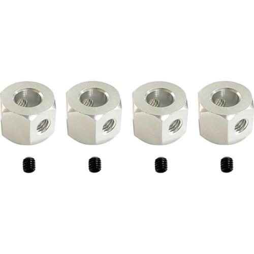 4PCS 5mm to 12mm Metal Combiner Wheel Hub Hex Adapter for WPL D12 C14 C24 B14 B16 MN D90 D91 RC Car Upgrade Parts