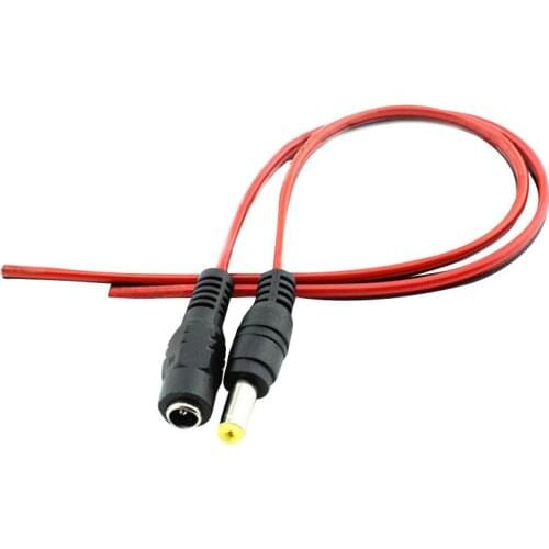 5 10 Pairs Male Female Connector 12V DC Power Connector 5.5 x 2.1mm DC Pigtail Cable For Strip Light CCTV Camera Power Adapter