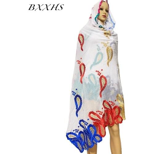 African Dubai Cotton Multicolor Pashmina For Pray Emroider Ring Diamond Shawl Wrap Chemical Lace Stole Net Scarf Headband Muslim