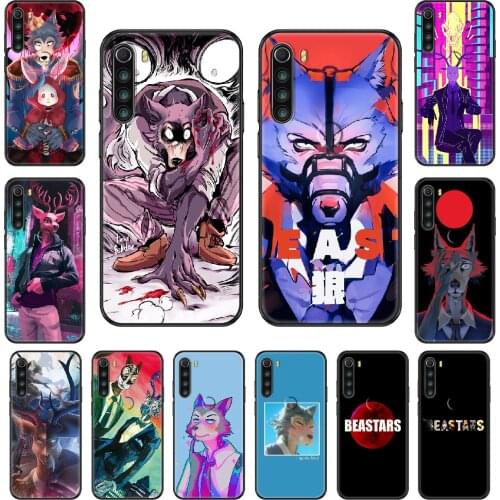 BEASTARS Cartoon Phone case For Xiaomi Redmi Note S2 4 5 6 7 8 A S X Plus Pro black painting hoesjes luxury cover trend funda