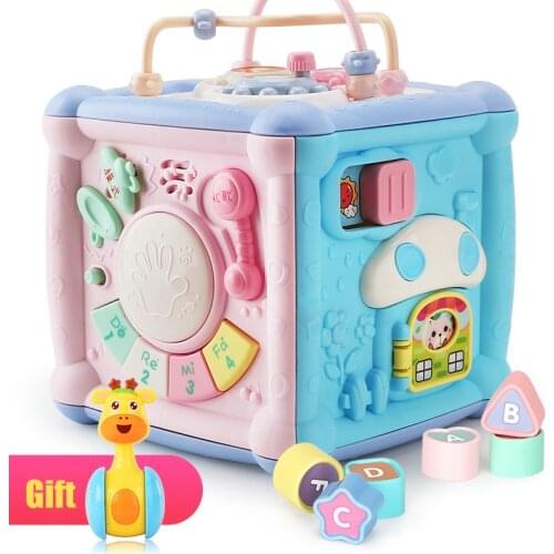 Multifunction Game Box Toy With Telephone Drum Music Light For Kids Toddler Educational New Design Kids Learning Education Toys