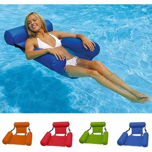 Inflatable Pool Lounger Inflatable Beach Lounger Swimming Ring Pool Chair Swimming Floating Pool Party Toy Inflatable Chair