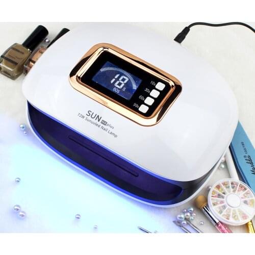 NOQ SUN H4 Plus Max72W Lamp For Manicure Nails Two Hands Sun UV LED Nail Lamp For Gel Polish Nail Dryer 36leds Manicure Machine