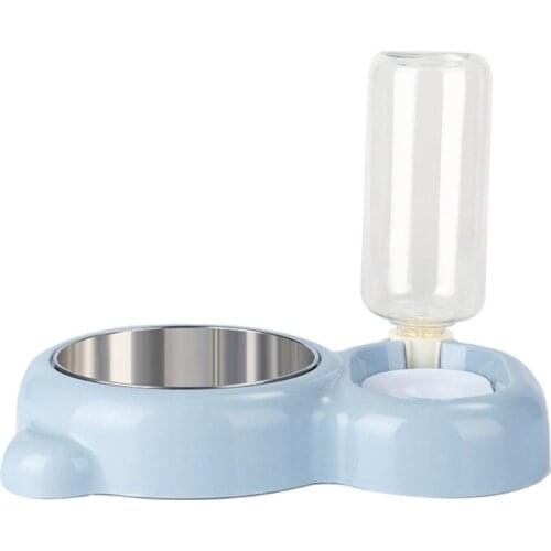 Novelty Bowl for Pet Dog Cat Stainless Steel Food/Water Container for Puppy/Kitten Feeding Supplies