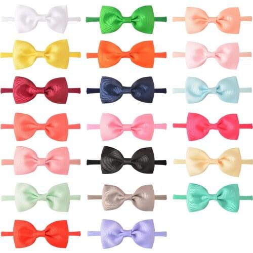 New Infant Toddler Kids Bow Headband Nylon Elastic Child Hairband Newborn Headwear Diy Accessories Christmas Gifts Photo Props