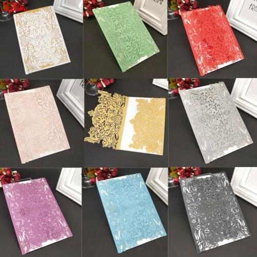 10&30pcsDelicate Carved Pattern Wedding Invitation Cards With Inner Page Guest Invitation Card Wedding Birthday Party Supplies6Z