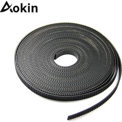 Aokin 10M/lot GT2 Timing Belt Printer Wide 6mm Open Timing belt 6mm for 3d printer RepRap Mendel gt2 Belt Pulley 3D Printer Part