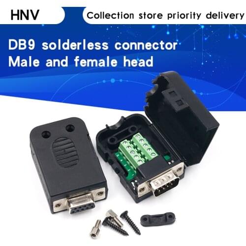 DB9 Connector COM transfer-free solder terminal DB9 Male Connector RS232 DB9 Breakout D-SUB Connector Female