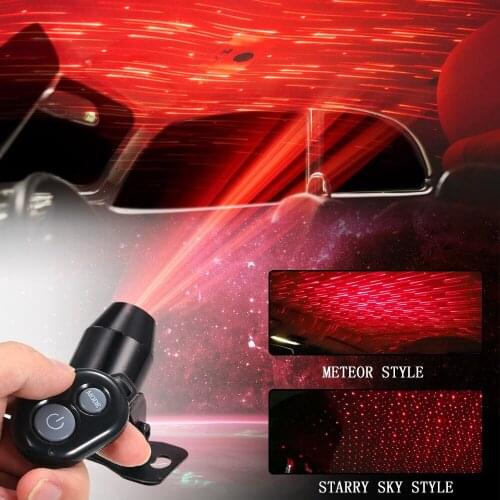 Universal USB Plug Mini LED Car Roof Star Night Lights Projector Light Interior Atmosphere Lamp For Toyota/ /Ford/Audi/BMW