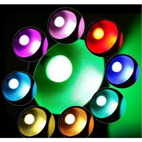High quality 9W RGB LED Bulb AC85-265V E27 Color Changeable RGB LED Lamp with IR remote control free shipping