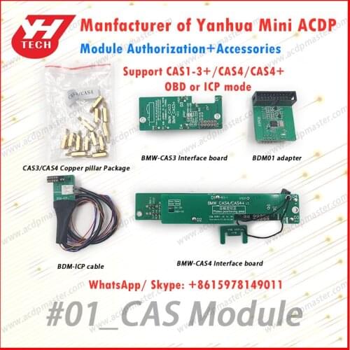Yanhua Mini ACDP CAS Module key-programmer for BMW add key all-key-lost /mileage CAS1/CAS2/CAS3/CAS3+/CAS4/CAS4