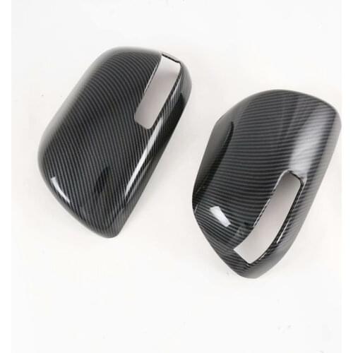 For Toyota Estima Previa ACR50 XR50 2006-2016 ABS Carbon Fiber Style Door Side Rear View Rearview Mirror Overlay Car Styling 2pc