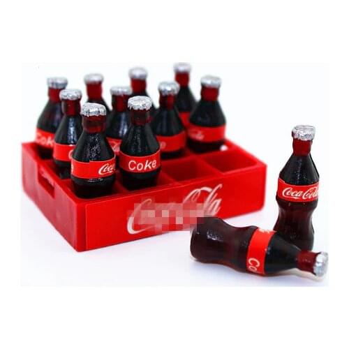 1set=13pcs 1/6 Scale Miniature Food Model for blyth Doll Accessories Mini Cola Drinks Dollhouse kitchen for barbie Toys for Kids