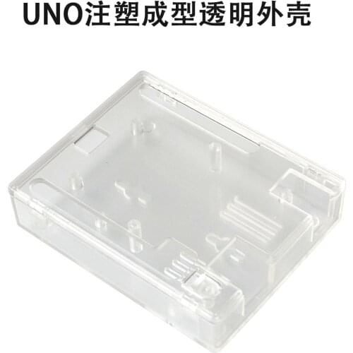 1pcs For Arduino UNO R3 Injection molded transparent housing and black