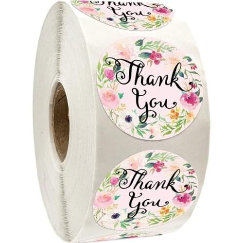 100-500pcs Thank You Sticker Beautiful Color Label Sealing Sticker Christmas Sticker Gift Stationery Sticker Handmade Label