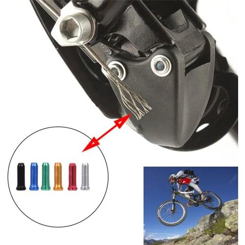 20/50Pcs/Lot Aluminum Alloy Bike Bicycle Brake Shifter Inner Cable Tips Wire End Cap Crimps Bicycle Accessories For MTB Bike