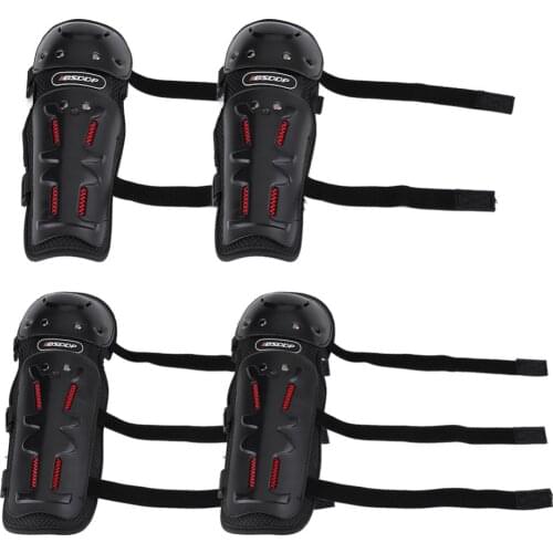 4pcs Motocross Knee Protector Brace Protection Elbow Pad Kneepad Motorcycle Sports Cycling Guard Protector Gear Equipment